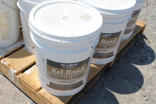 Lot of (12) 5 Gallon Buckets of Kel-Bond Primer