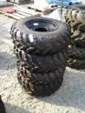 Lot of (4) Polaris AT24x8-12 Tires w/ Rims