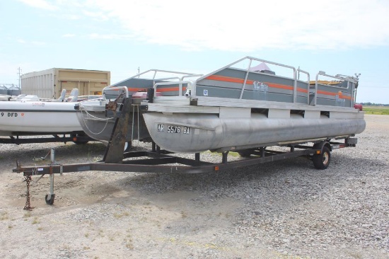 Sun Tracker 24' S/A Party Barge w/ Trailer