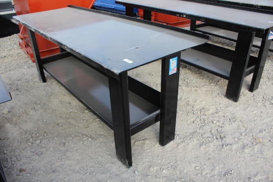 29.5" x 90" Steel Work Bench w/ Shelf