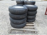 (8) ST205/75D15 Tires w/ 5 Hole Rims