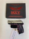 Unused SCCY CPX-1 Muddy Girl 9mm pistol w/ Box