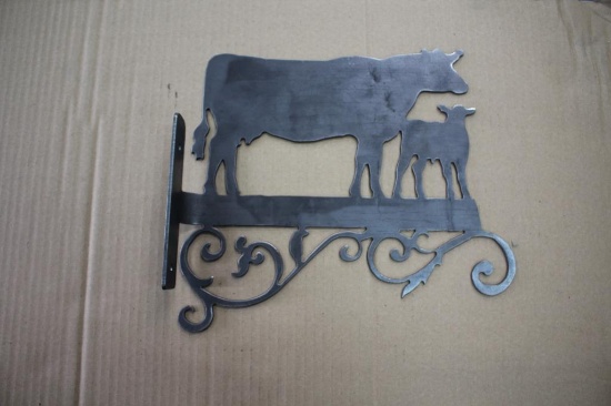 Cow / Calf Metal Plant Hanger