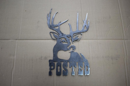 Buck Posted Metal Sign