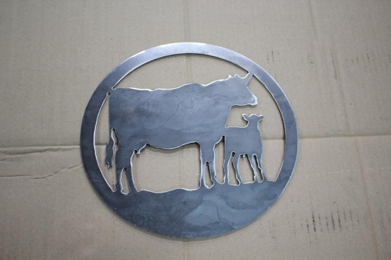 Cow / Calf Metal Trivet