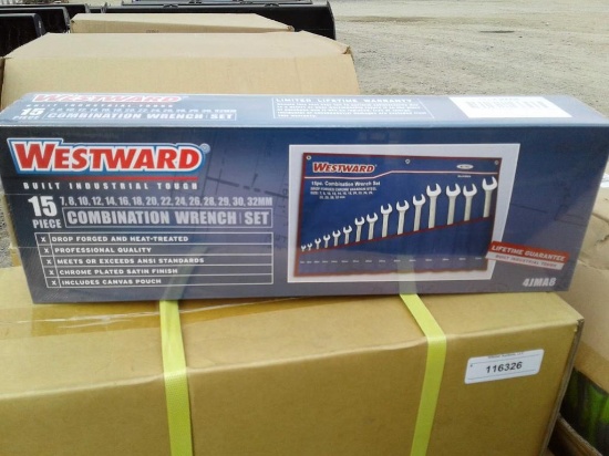 Unused Case Westward 15pc Combination Wrench Set