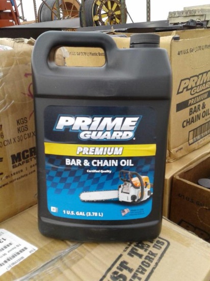 Lot of (20)Gallon Prime Guard Bar & Chain Oil