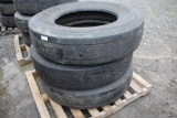 Lot of (3) 11R24.5 Tires