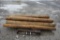 (9) 8' Treated Round Wooden Fence Posts