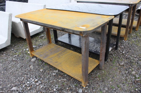 30" x 57" Steel Work Table w/ Shelf