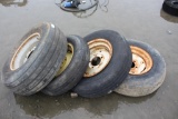 Lot of (4) Implement Tires w/ Rims