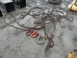 Lot of (5) Tow Cables & (3) Clevices
