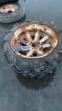 Lot of (4) ATV Rice & Cane Tires w/ Rims