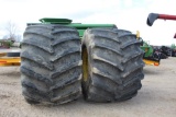 (2) Firestone 1250/45R32 Floater Tires w/ JD Rims