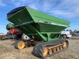 Brent 874 Pull Type Grain Cart w/ Tracks