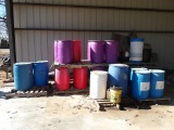 (9) Pallets of Chemical Drums