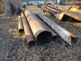 (4) Steel Pipes, (1) Culvert, (1) RR Iron