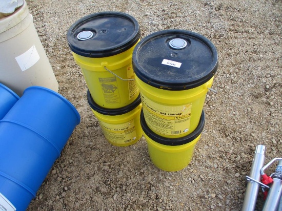 (4) 5 Gallon Buckets of Rotella SAE 15W-40
