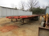 1973 Homemade 36' x 7' T/A Flatbed Trailer