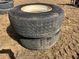 Lot of (2) 385/65R22.5 Tires