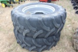 (2) Alliance 480/70R34 Tires w/ Case Rims