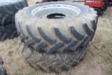 (2) Firestone 480/70R34 Tires w/ Case Rims