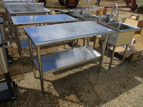 Trinity 4' Stainless Table