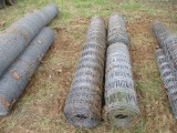 (4) Rolls of 4' Woven Wire