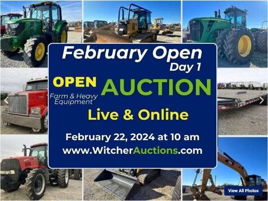 Day 1 Feb Open Farm & Construction Equip Auction