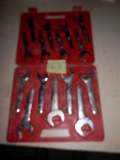 grip wrench set o/end metric 15 pc metric 20-36 in case