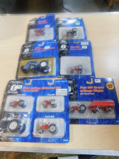 6 PC ERTL NEW HOLLAND TOYS 1/64