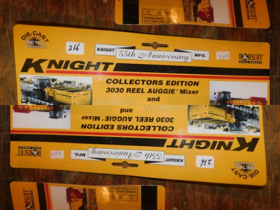 KNIGHT 55TH ANNIVERSARY COLLECTORS EDITION 3030 REEL AUGGIE MIXER 8018 PROTWIN SLINGER SPREADER