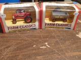 2 PC FARM CLASSIC FLARE BOX WAGON & FARMALL 350 TRACTOR W/ BOX