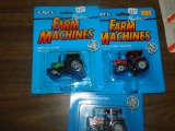 3 PC FARM MACHINES TRACTORS 1/64