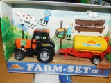 SUNNY FARM FARM SET TRACTOR & TRAILER W/ BOX