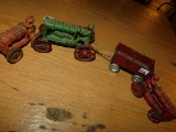 ARCADE TRACTOR & WAGON AND 2 OTHER TRACTORS AND MAUNER SPREADER