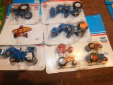 6 PC FORD TRACTORS 1/64