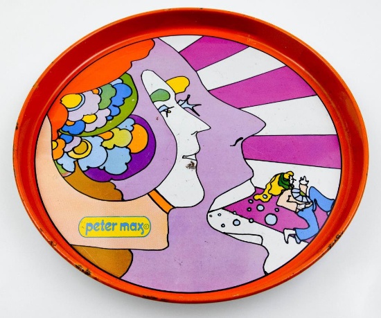 Vintage Psychedelic Peter Max Tray