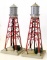 2) Lionel Industrial Water Towers