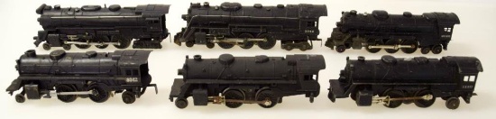 6) Assorted Lionel Steam Locomotives