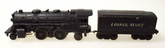Lionel Columbia Type Locomotive No. 1120  & Tender