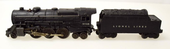 Lionel Prairie Type Locomotive No. 2025 & Tender