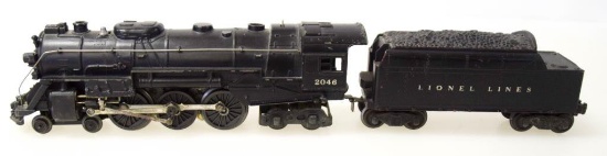 Lionel Hudson Type Locomotive No. 2046 & Tender