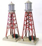 2) Lionel Industrial Water Towers