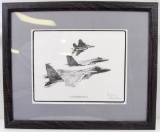 F-15 Framed Drawing