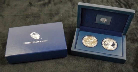 2016 2)Coin Silver Eagle Dollar Set