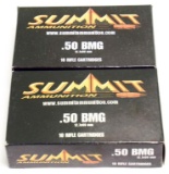 Summit 50 BMG 12.7x99mm Ammo