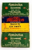 Vintage Winchester & Remington 220 Swift Ammo