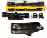 Bushnell scope, rings & holster