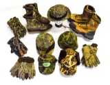 Assorted camo hunting gear